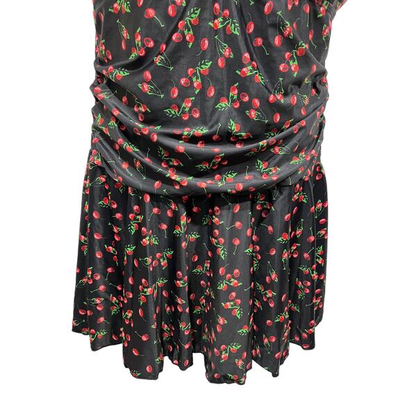 Summer Mae 4XL Plus Size One Piece Swimsuit Black Cherry Skirt Short Modest NEW - Picture 4 of 12